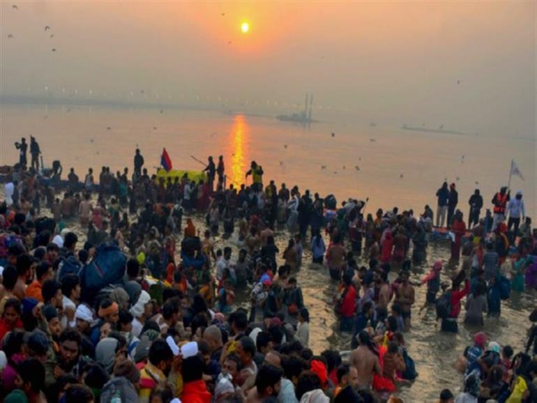 Prayagraj: Over 555 million devotees take holy dip in Mahakumbh as of February 18