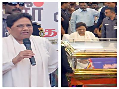 Tamil Nadu: BSP Supremo Mayawati pays tribute to slain party leader in Chennai, urges state govt to refer case to CBI