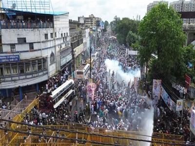 MP Congress stages protest against state govt over several issues, including inflation, unemployment