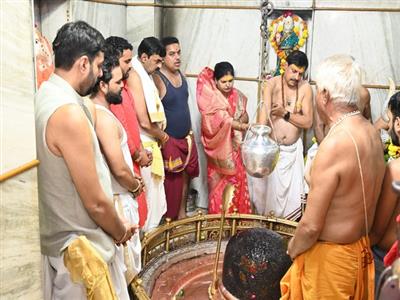 MP CM Mohan Yadav offers prayers at Mahakaleshwar temple in Ujjain