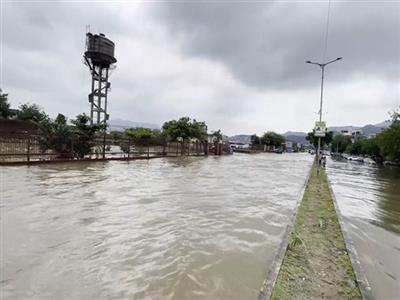 Rajasthan: Ajmer waterlogged after spells of heavy downpour