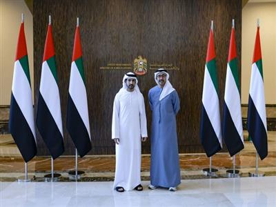 Dubai Crown Prince Hamdan bin Mohammed meets with Abdullah bin Zayed in Abu Dhabi