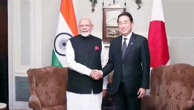 PM Modi holds bilateral with Japanese counterpart Kishida on sidelines of Quad Summit