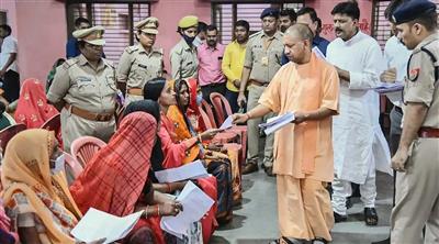 UP CM Yogi Adityanath holds 'Janta Darshan' program in Gorakhpur