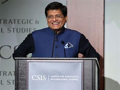 Piyush Goyal delivers keynote on 'India's Evolving Manufacturing Landscape' at CSIS event