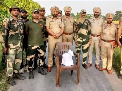 Amritsar: BSF along with Punjab Police recover heroin weighing 550 grams