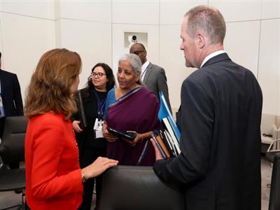 Finance Minister Sitharaman urges G7, G20 nations to intensify support for African nations