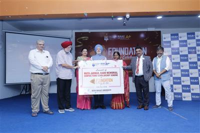 Desh Bhagat University has established Mata Jarnail Kaur Corpus Fund Scholarship Scheme for Needy Students