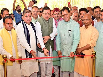 CM Dhami inaugurates 'Uttarakhand Niwas' in New Delhi featuring folk art and architecture of the state