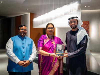 UAE: Smriti Irani joins India-UAE Economic Dialogue hosted by Sheikh Rashid bin Humaid Al Nuaimi