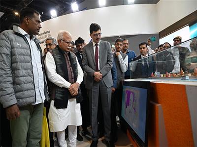 Union Minister Manohar Lal Khattar visits NTPC pavilion at India International Trade Fair 2024