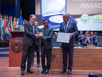 Indian Chemical Council receives 2024 OPCW The Hague Award for contributions to chemical safety, compliance