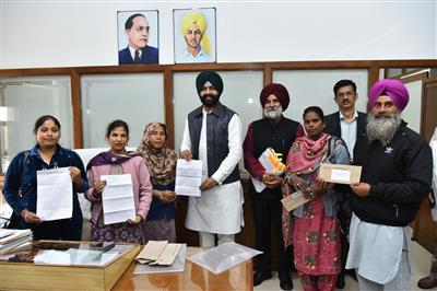 Transport Minister Laljit Singh Bhullar hands over appointment letters to 17 newly-appointed employees