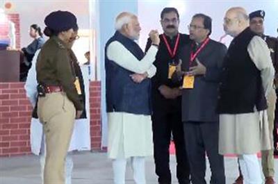 PM Modi, Amit Shah inspect exhibition on implementation of new criminal laws in Chandigarh