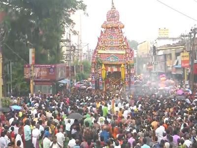 Tamil Nadu: Margazhi Ashtami Chariot festival celebrated at Madurai Meenakshi Temple