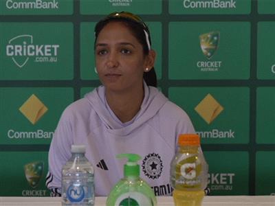 Harmanpreet hails batters for strong display against West Indies