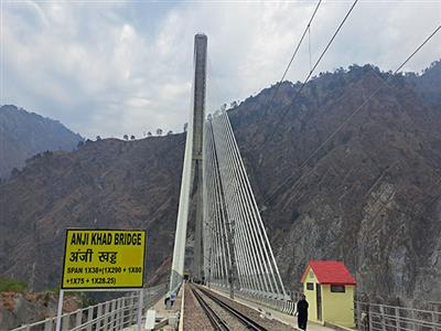 First cable-stayed Anji Rail bridge is ready to start a new era of Indian Railway