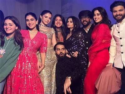 Ananya Panday shares pics from friend's wedding featuring Janhvi Kapoor, Shikhar Pahariya