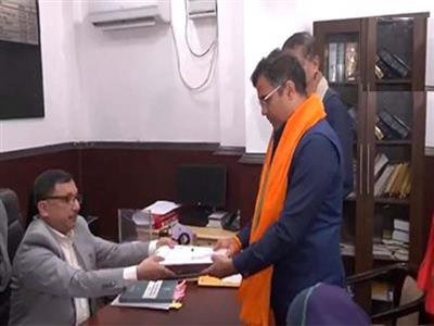 Delhi Polls: BJP candidate Parvesh Verma files his nomination from New Delhi seat