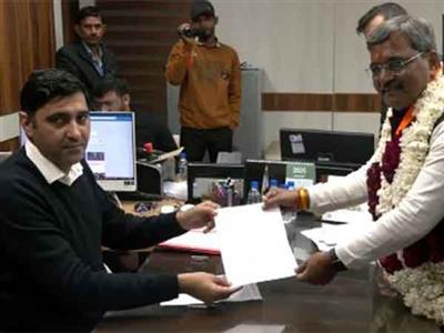 Delhi polls: BJP candidate Satish Upadhyay files nomination from Malviya Nagar seat