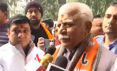 BJP will form govt, end 10-year eclipse in Delhi, says Manohar Lal Khattar