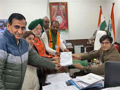 BJP MLA candidate Ramesh Bidhuri files nomination, says he is contesting to make Delhi 'AAP-da' free