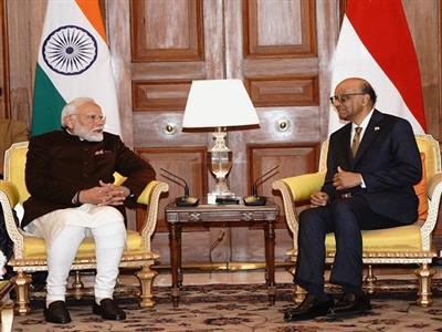 PM Modi meets President Tharman, discuss Comprehensive Strategic Partnership, cooperation in futuristic sectors