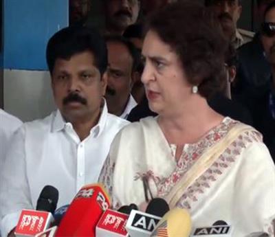 Kerala: Priyanka Gandhi Vadra pays a visit to tiger attack victim's house