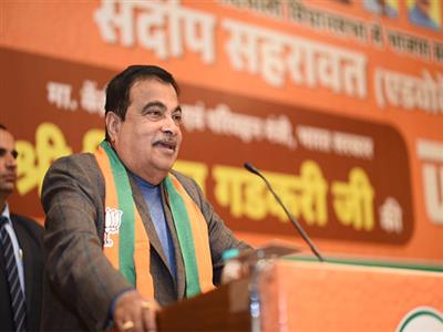 Union Minister Nitin Gadkari campaigns for Delhi Assembly polls, highlights BJP's infra push