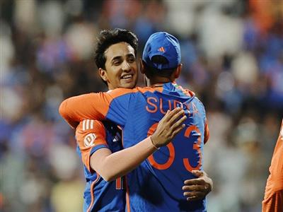 5th T20I: Abhishek Sharma's all-round display helps India crush England by 150 runs in Wankhede