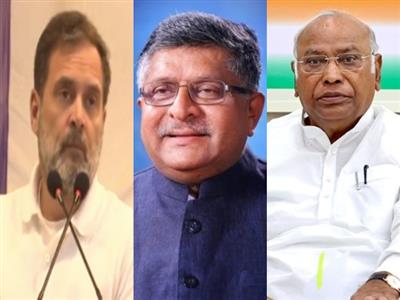 Rahul Gandhi accuses government of slow manufacturing growth, Kharge raises farmers' issues; BJP leaders hit back