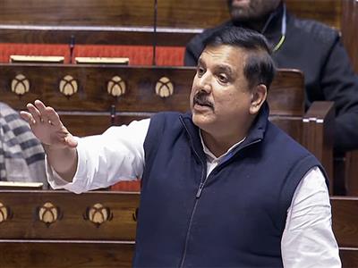 AAP MP Sanjay Singh moves adjournment notice in Rajya Sabha to discuss increased ammonia levels in Yamuna