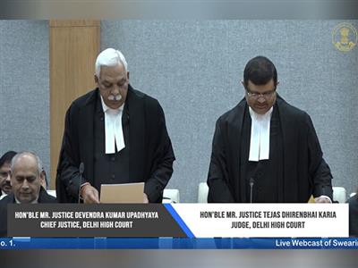 Tejas Dhirenbhai Karia takes oath as Delhi High Court Judge