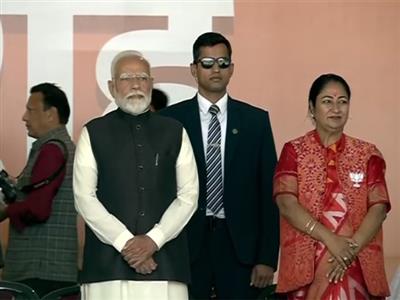 PM Modi, Senior NDA leaders attend swearing-in ceremony of Delhi CM-designate Rekha Gupta