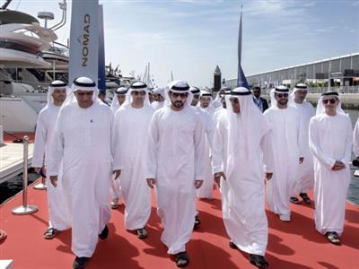 Hamdan bin Mohammed tours 31st edition of Dubai International Boat Show