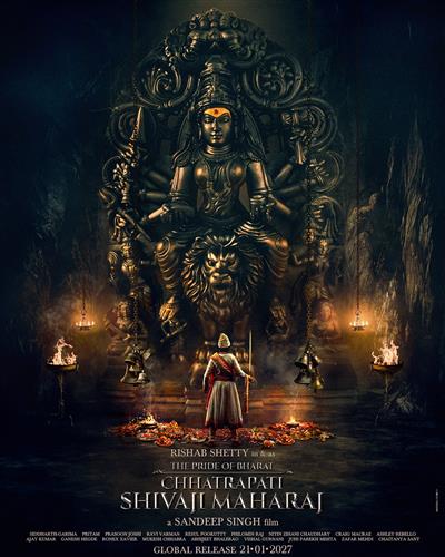 Rishab Shetty's first look as Chhatrapati Shivaji Maharaj in 'The Pride of Bharat' unveiled