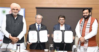 MoU signed between Maharana Pratap Horticultural University, Karnal and Kochi University, Japan in presence of CM Nayab Singh Saini