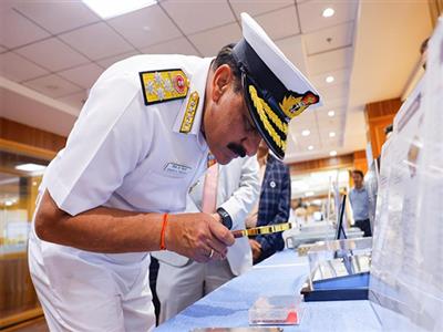 Navy Chief visits Bharat Electronics Limited facilities, reviews various defence systems