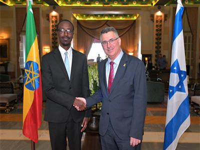 Israel's FM meets with Ethiopian counterpart in Jerusalem