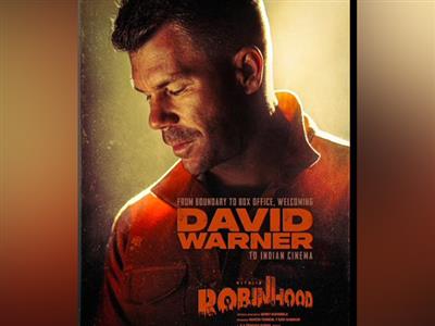 Australian cricketer David Warner to make his Telegu cinema debut with 'Robinhood', check out his first look