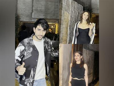 Ibrahim Ali Khan, Raveena Tandon, Tamannaah Bhatia, more celebs slay in black at Rasha Thadani's 20th Birthday party