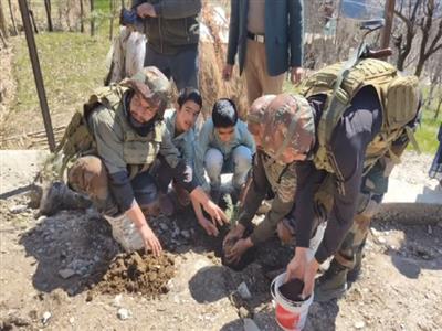 J-K: Indian Army conducts plantation drive with locals in Doda district