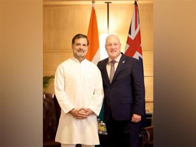 Congress leader Rahul Gandhi calls on New Zealand PM Christopher Luxon in Delhi