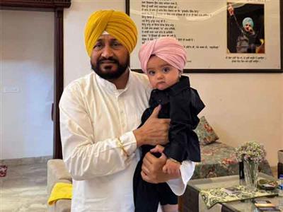 Sidhu Moosewala's younger brother turns's one, former Punjab CM Charanjit Singh attends birthday celebration