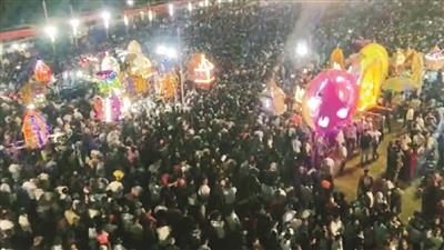 People take part in Panchu Dola festival in Odisha's Banapur